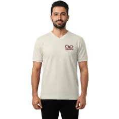 Şirket Logolu V Yaka Tişört 1